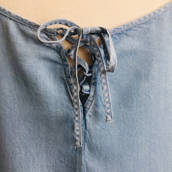 a.n.a (A New Approach) Light Denim Tank - Picture 3 of 3